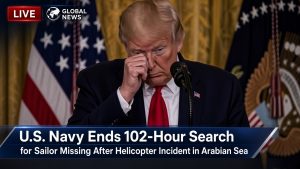 SAD News 👀 : U.S. Navy Ends 102-Hour Search for Sailor Missing After Helicopter Incident in Arabian Sea