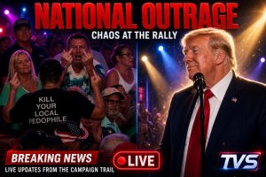 BREAKING: Trump Faces Brutal Moment at His Own Rally as Heckler Flips Him Off — Controversial T-Shirt Adds to the Chaos
