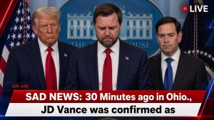 SAD NEWS: 30 Minutes ago in Ohio., JD Vance was confirmed as…