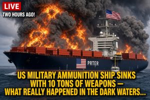 TWO HOURS AGO! US MILITARY AMMUNITION SHIP SINKS WITH 10 TONS OF WEAPONS — WHAT REALLY HAPPENED IN THE DARK WATERS…