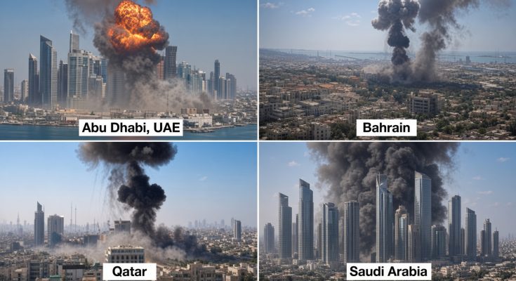 Iranian strikes Gulf