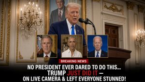 No President Ever Tried This. Trump Just Did — On Live Camera
